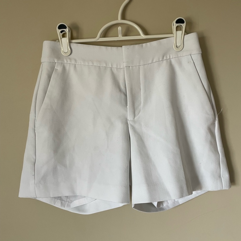 Banana Republic old money classy white dressy Shorts size 0 NWOT
